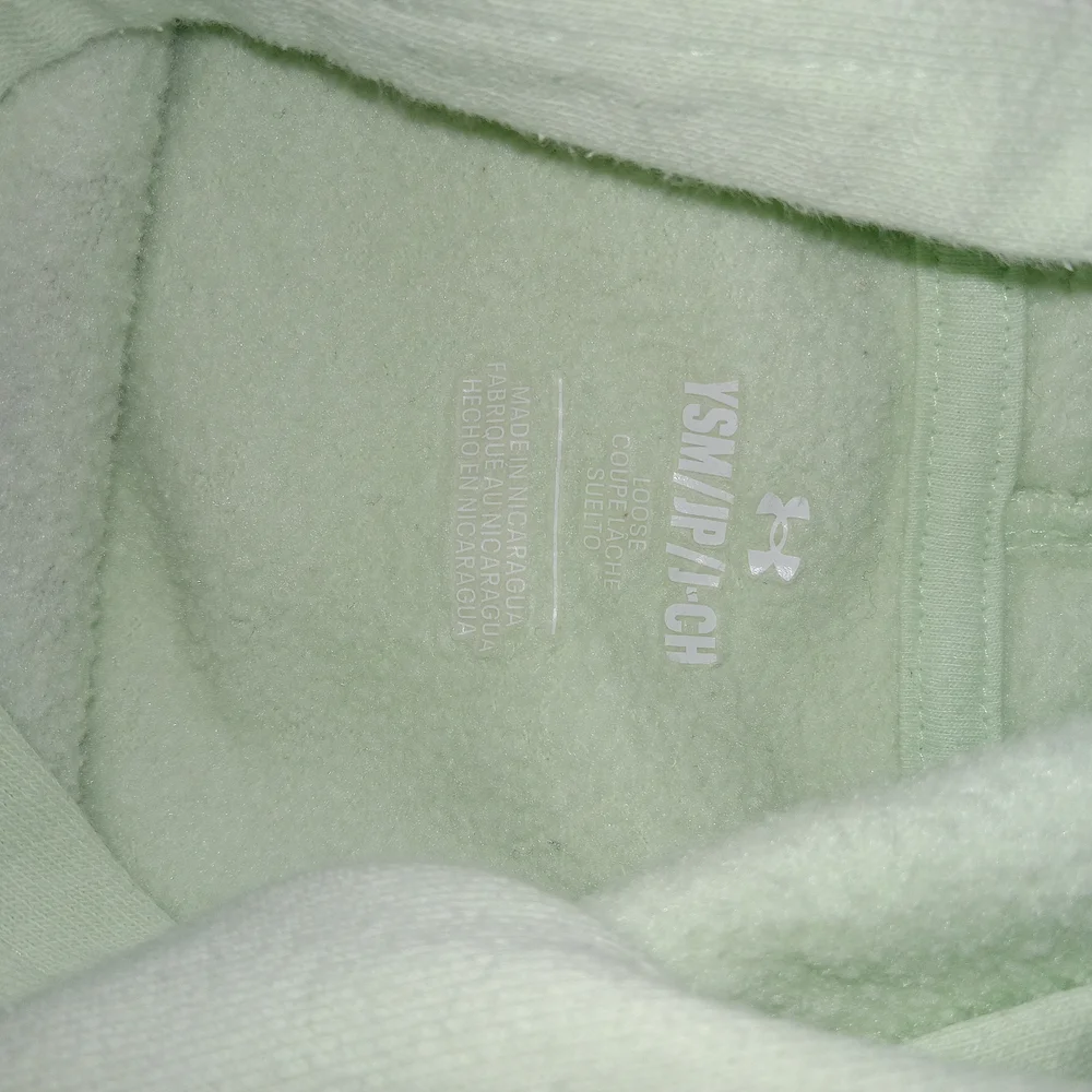 Under Armour Project Rock Rival Fleece Hoodie Sweatshirt Green Youth Sz S